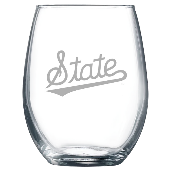 Mississippi State University Polar Camel 9 oz. Stemless Wine Glass