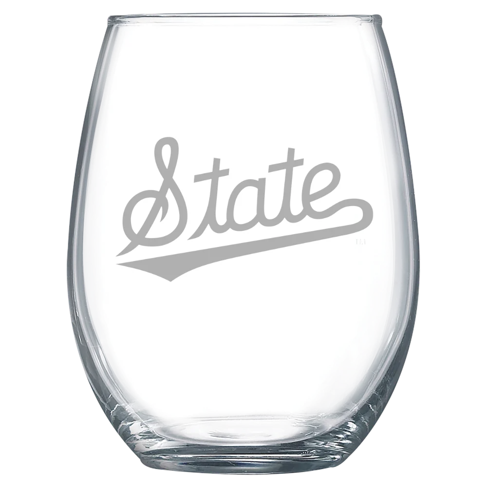 Mississippi State University Polar Camel 15 oz. Stemless Wine Glass
