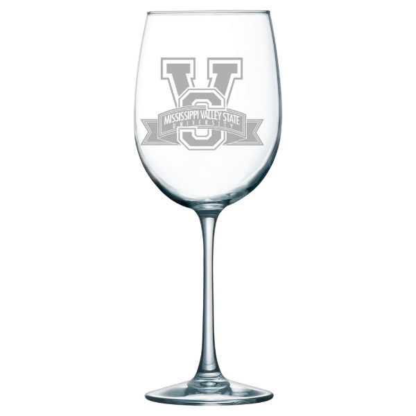 Mississippi Valley State University Polar Camel 19 oz. Wine Glass