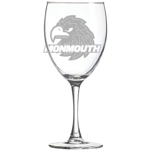 Monmouth University Polar Camel 10 1/2 oz. Wine Glass