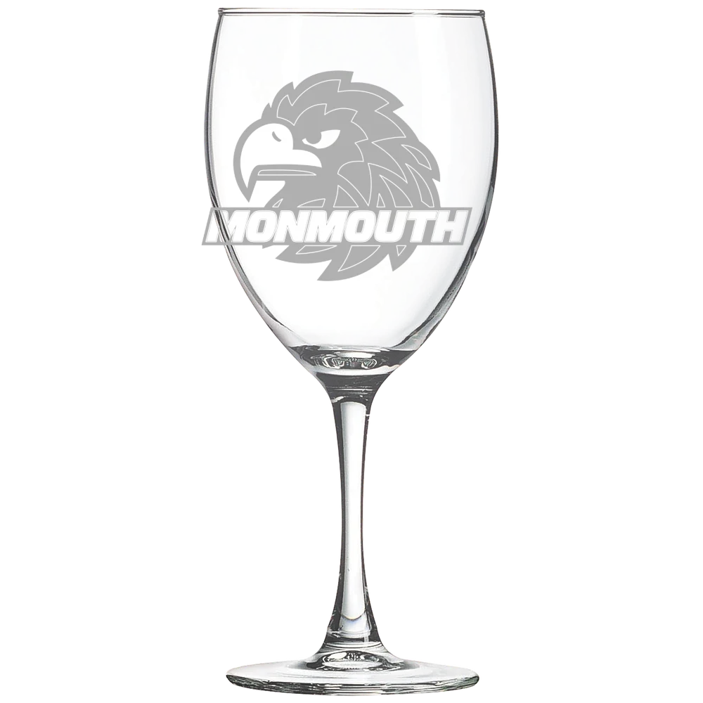 Monmouth University Polar Camel 10 1/2 oz. Wine Glass