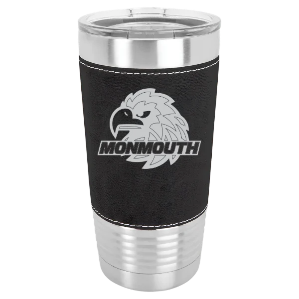 Monmouth University Polar Camel 20 oz. Leatherette Grip Tumbler with Standard Lid