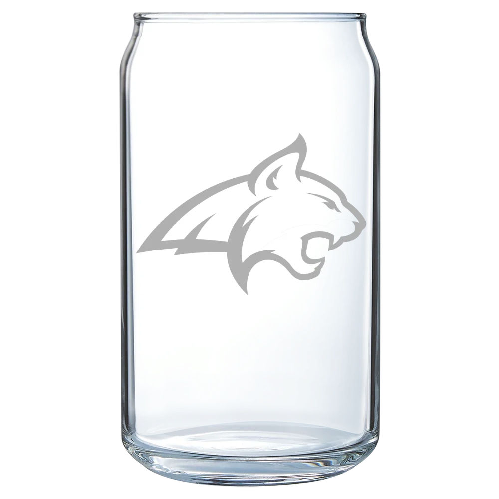 Montana State University-Bozeman Polar Camel 16 oz. Can Glass