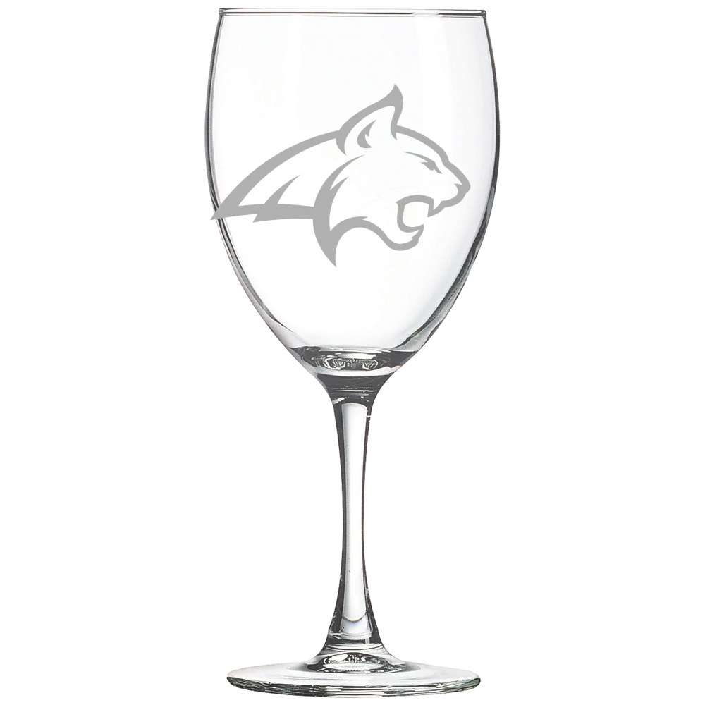 Montana State University-Bozeman Polar Camel 10 1/2 oz. Wine Glass