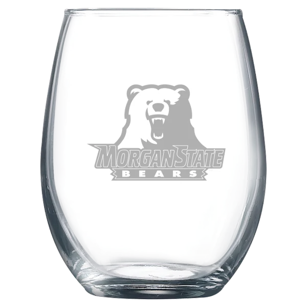 Morgan State University Polar Camel 9 oz. Stemless Wine Glass