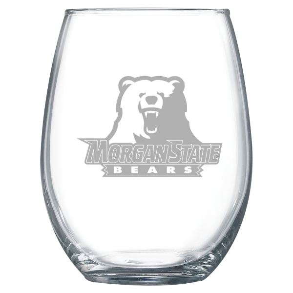 Morgan State University Polar Camel 15 oz. Stemless Wine Glass