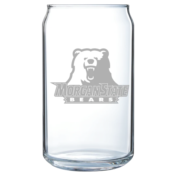 Morgan State University Polar Camel 16 oz. Can Glass