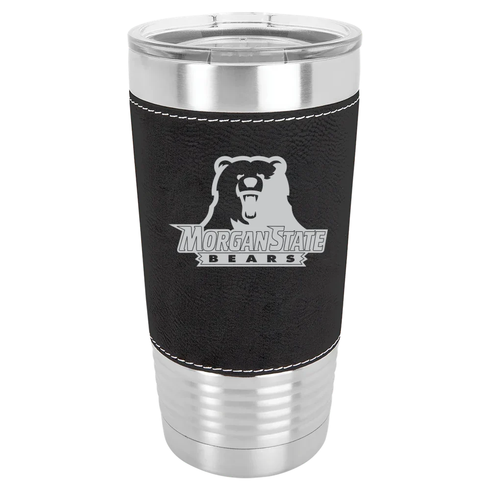 Morgan State University Polar Camel 20 oz. Leatherette Grip Tumbler with Standard Lid