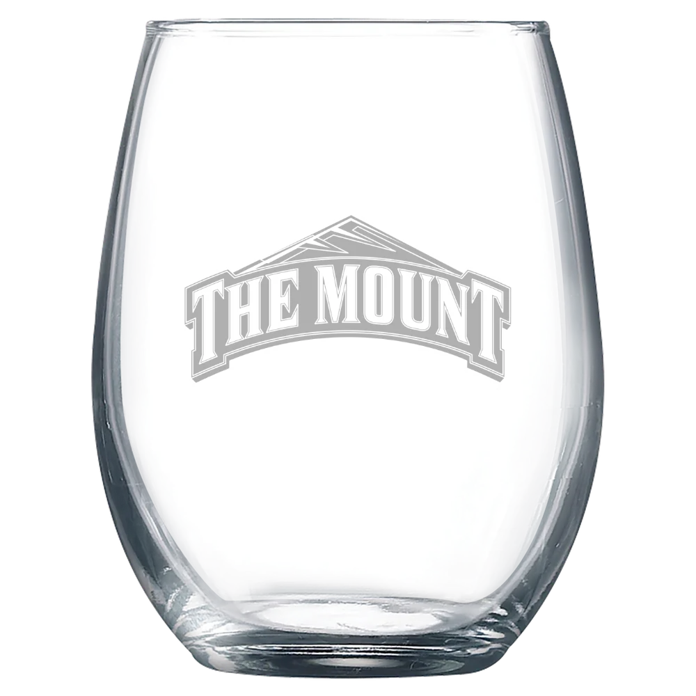 Mount St. Mary's University Polar Camel 9 oz. Stemless Wine Glass
