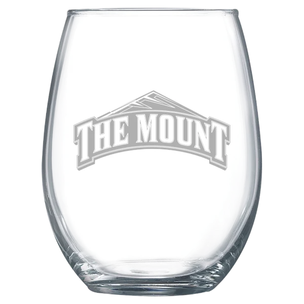 Mount St. Mary's University Polar Camel 15 oz. Stemless Wine Glass