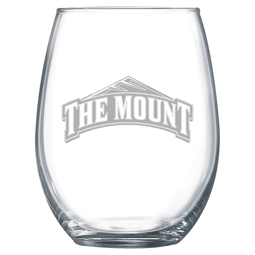 Mount St. Mary's University Polar Camel 15 oz. Stemless Wine Glass