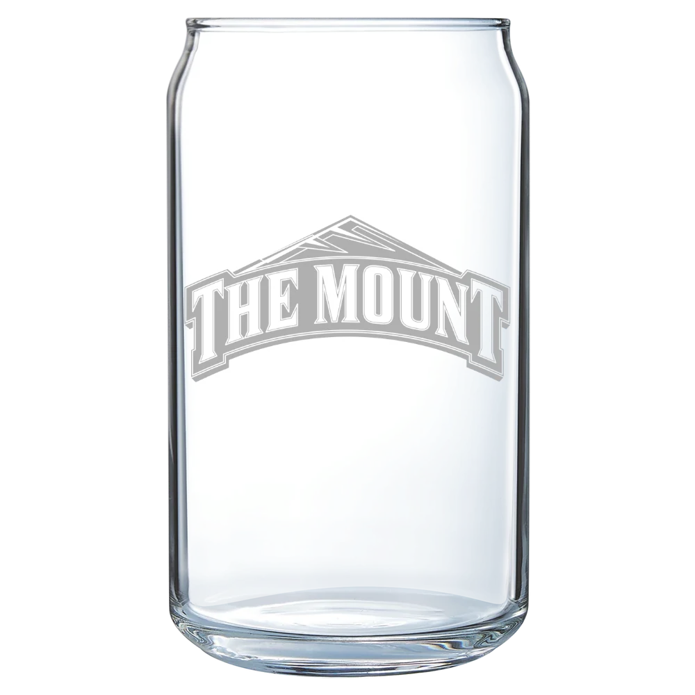 Mount St. Mary's University Polar Camel 16 oz. Can Glass