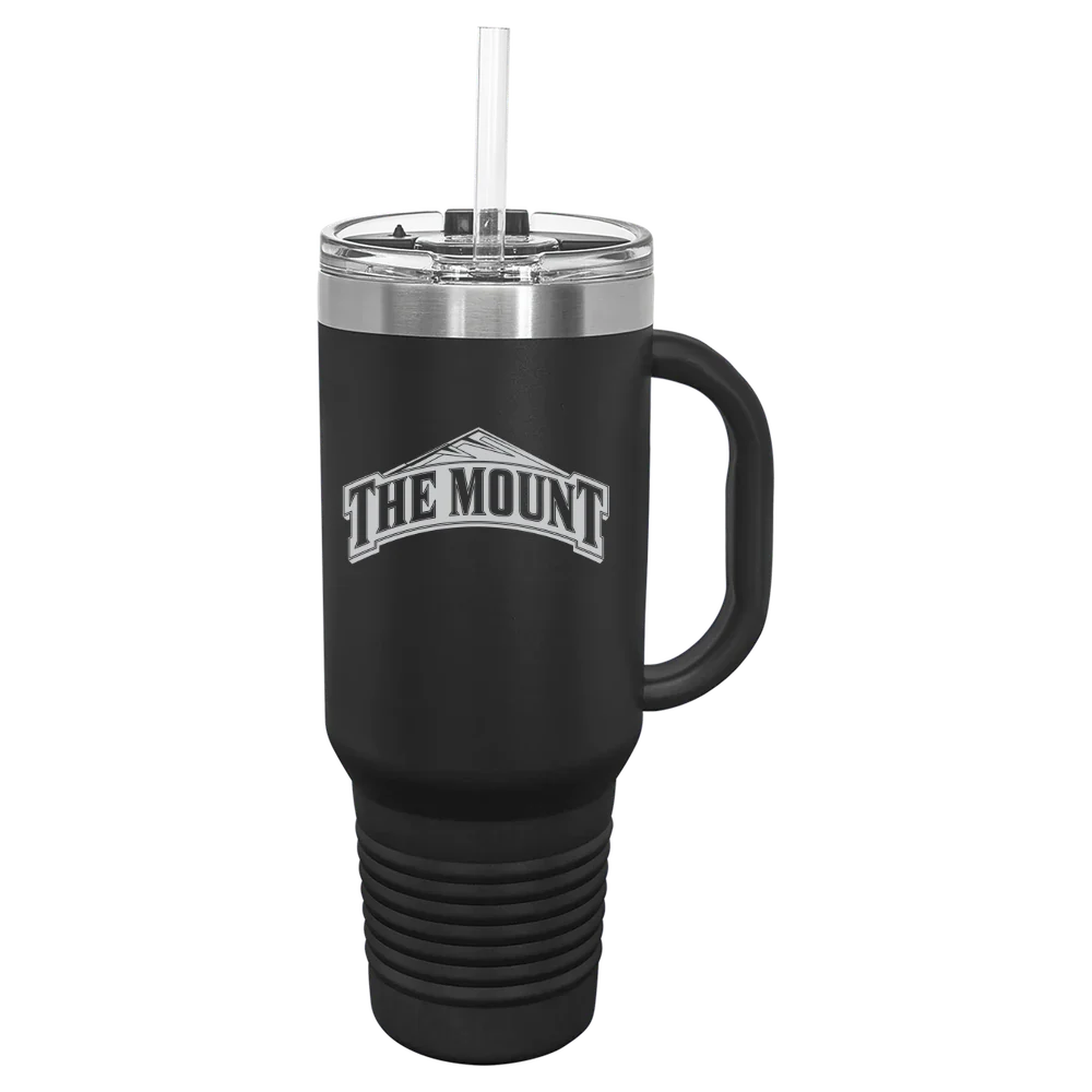 Mount St. Mary's University Polar Camel 40 oz. Travel Mug with Snap Lid & Straw