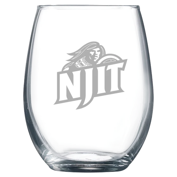 New Jersey Institute of Technology Polar Camel 9 oz. Stemless Wine Glass