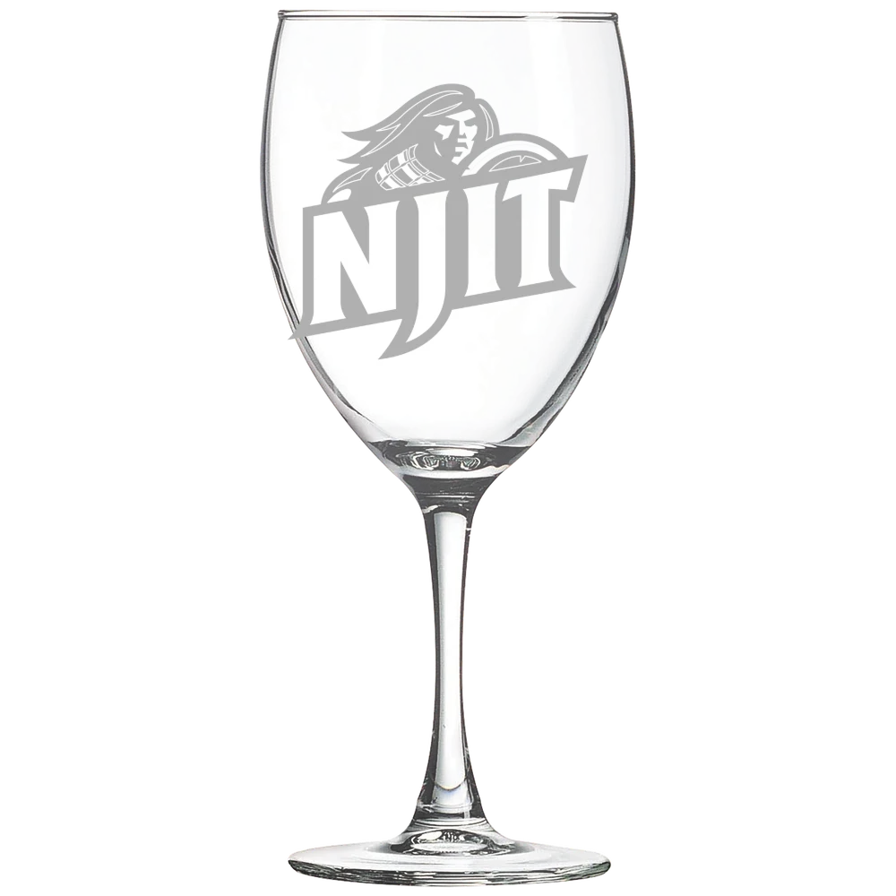 New Jersey Institute of Technology Polar Camel 10 1/2 oz. Wine Glass