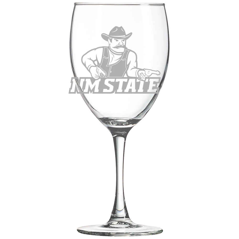New Mexico State University Polar Camel 10 1/2 oz. Wine Glass