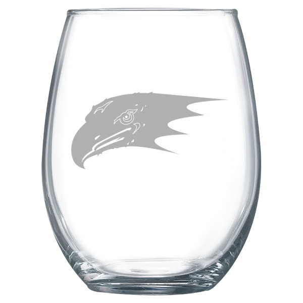 Niagara University Polar Camel 15 oz. Stemless Wine Glass