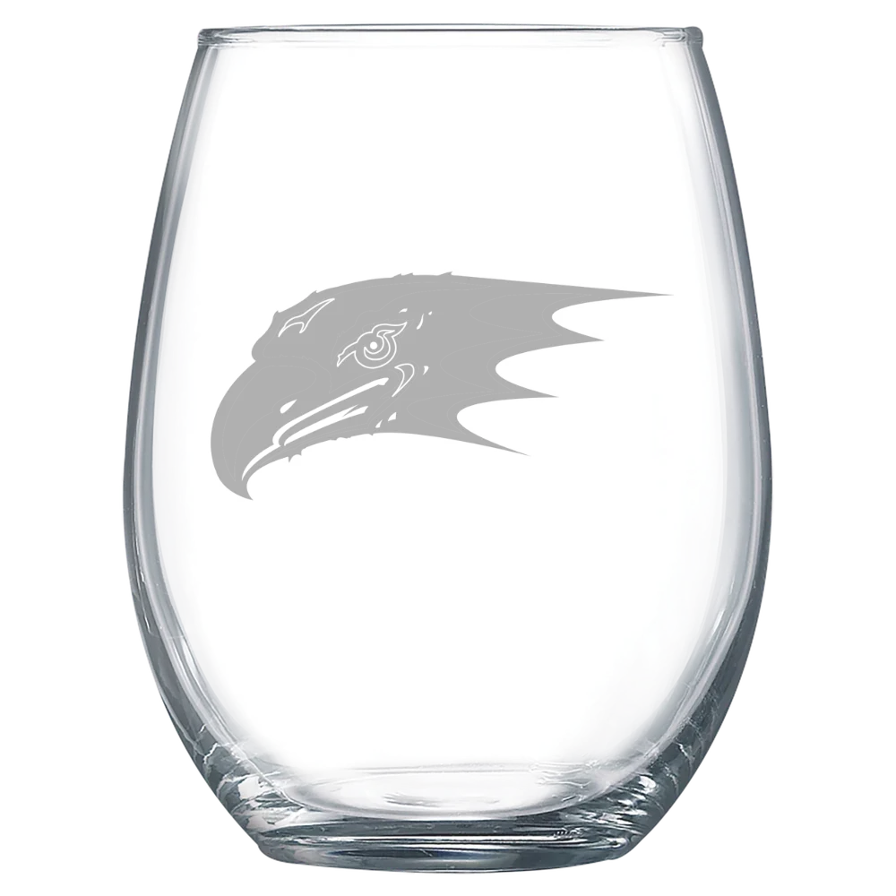 Niagara University Polar Camel 15 oz. Stemless Wine Glass