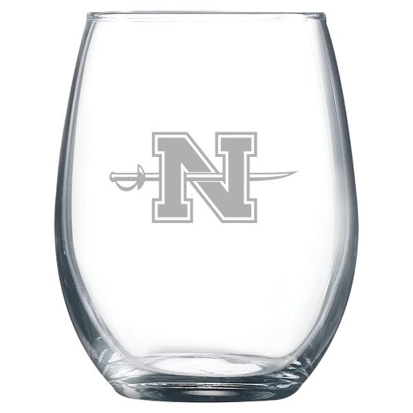 Nicholls State University Polar Camel 9 oz. Stemless Wine Glass
