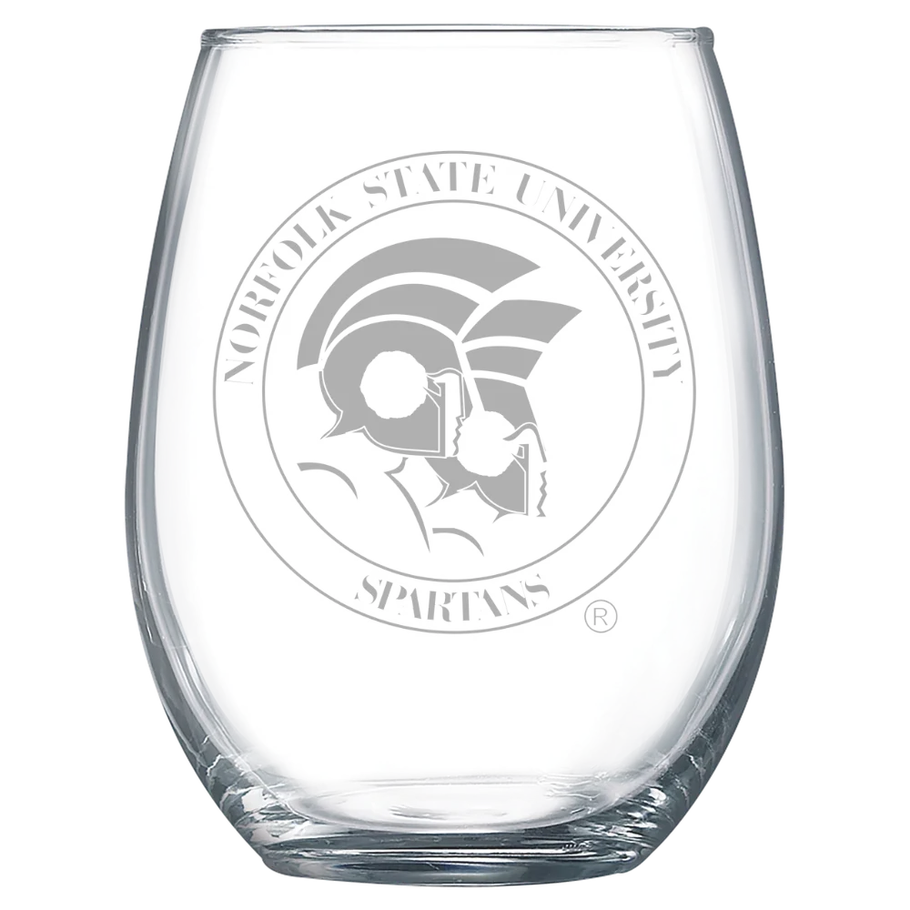 Norfolk State University Polar Camel 15 oz. Stemless Wine Glass