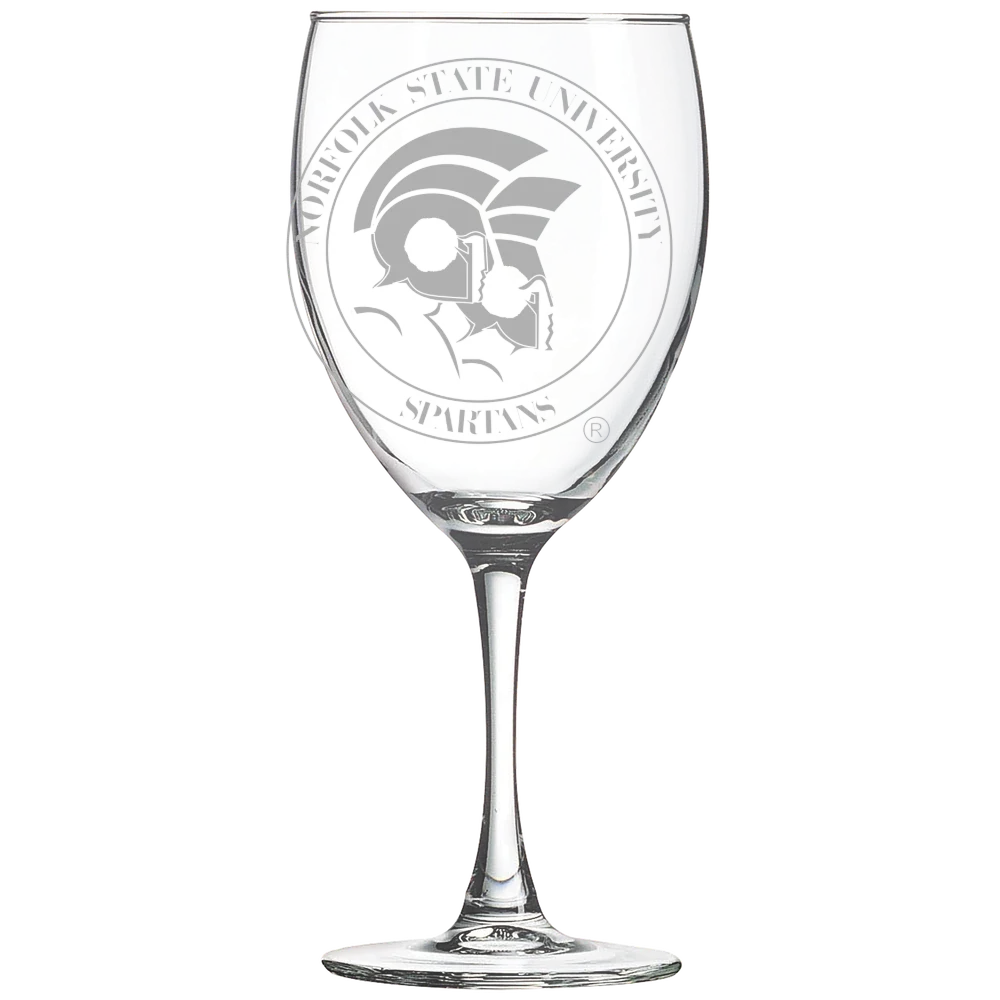 Norfolk State University Polar Camel 10 1/2 oz. Wine Glass