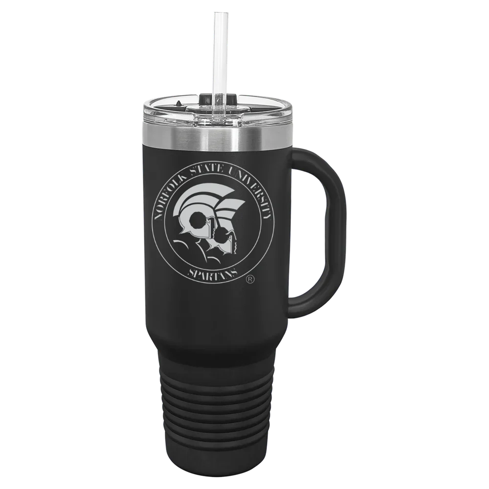 Norfolk State University Polar Camel 40 oz. Travel Mug with Snap Lid & Straw