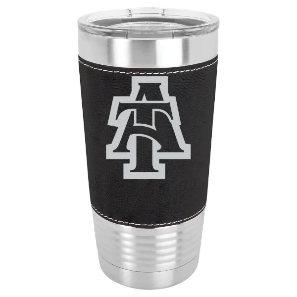 North Carolina A&T State University Polar Camel 20 oz. Leatherette Grip Tumbler with Standard Lid
