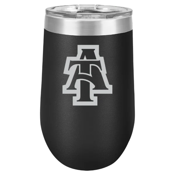 North Carolina A&T State University Polar Camel 16 oz. Stemless Wine Tumbler