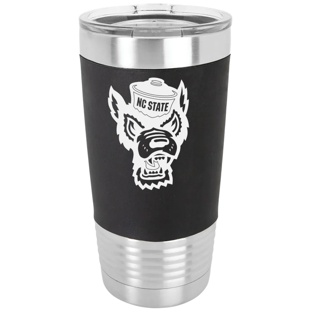 North Carolina State University Polar Camel 20 oz. Silicone Grip Tumbler with Standard Lid