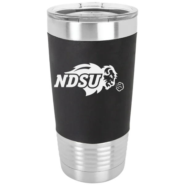 North Dakota State University Polar Camel 20 oz. Silicone Grip Tumbler with Standard Lid