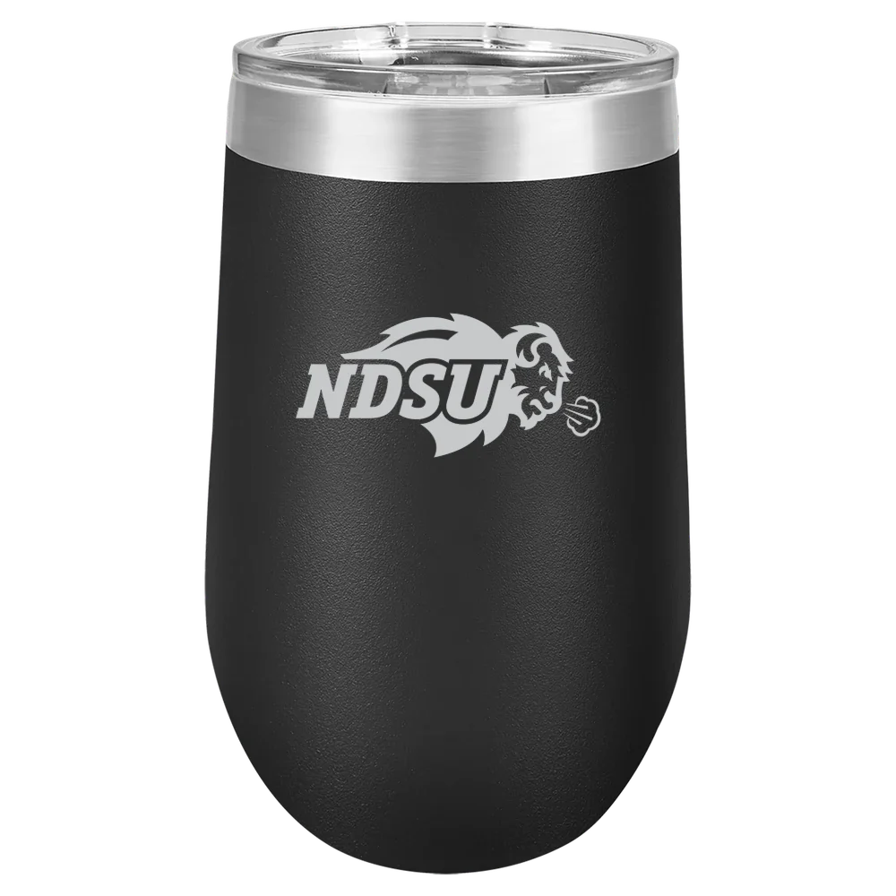 North Dakota State University Polar Camel 16 oz. Stemless Wine Tumbler