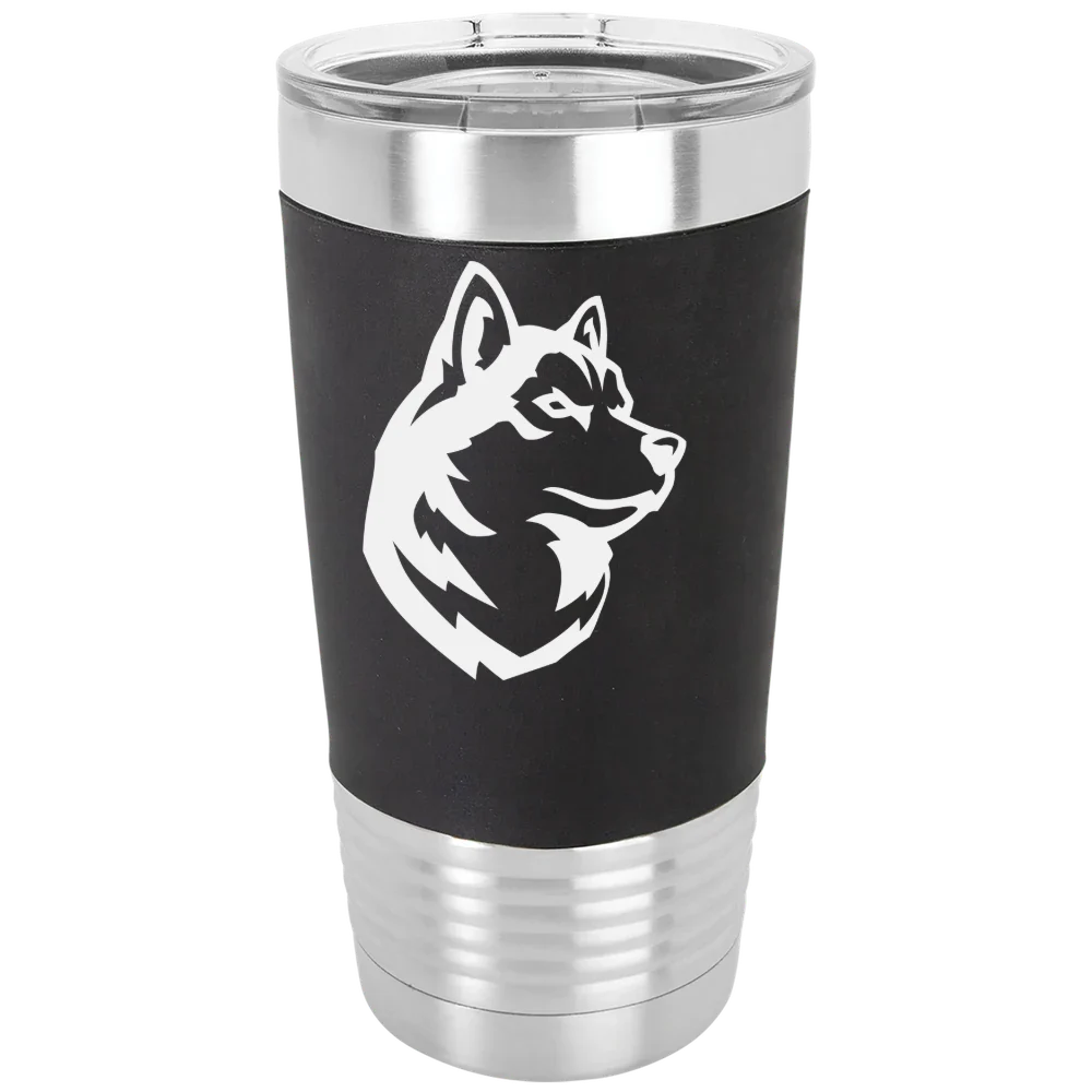 Northeastern University Polar Camel 20 oz. Silicone Grip Tumbler with Standard Lid