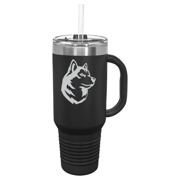 Northeastern University Polar Camel 40 oz. Travel Mug with Snap Lid & Straw
