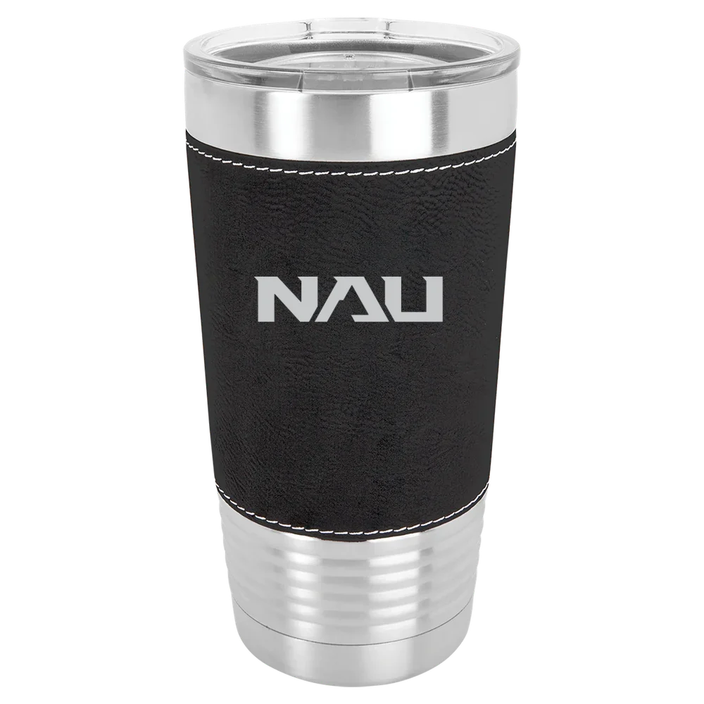 Northern Arizona University Polar Camel 20 oz. Leatherette Grip Tumbler with Standard Lid