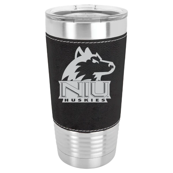 Northern Illinois University Polar Camel 20 oz. Leatherette Grip Tumbler with Standard Lid