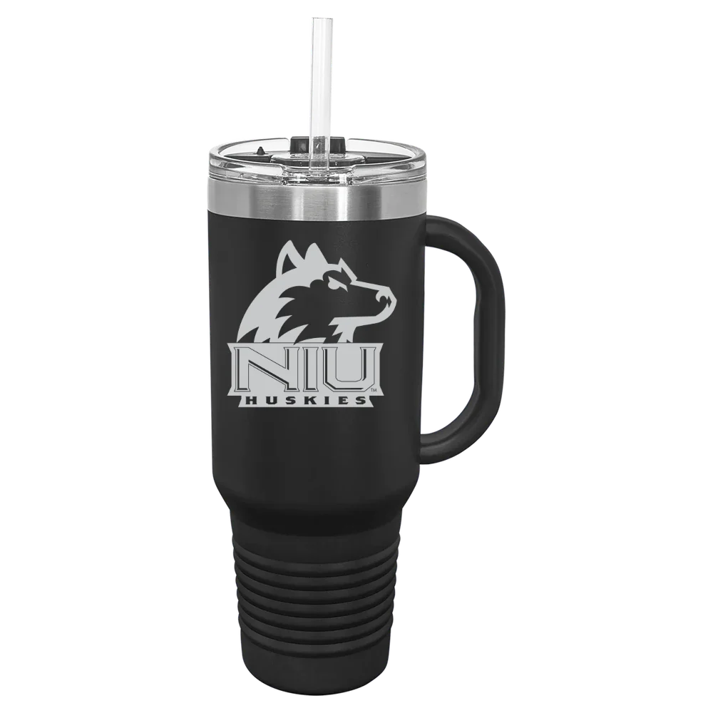 Northern Illinois University Polar Camel 40 oz. Travel Mug with Snap Lid & Straw