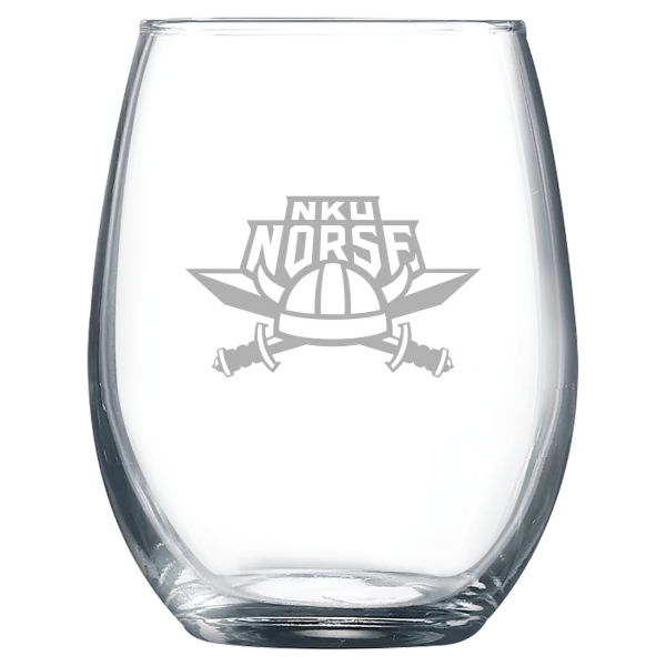 Northern Kentucky University Polar Camel 9 oz. Stemless Wine Glass