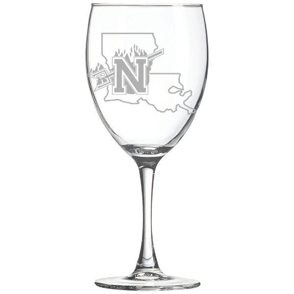 Northwestern State University Polar Camel 10 1/2 oz. Wine Glass