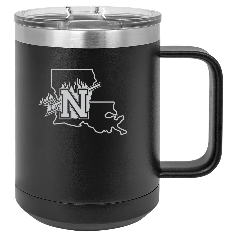 Northwestern State University Polar Camel 15 oz. Mug with Slider Lid