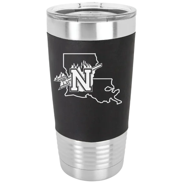 Northwestern State University Polar Camel 20 oz. Silicone Grip Tumbler with Standard Lid