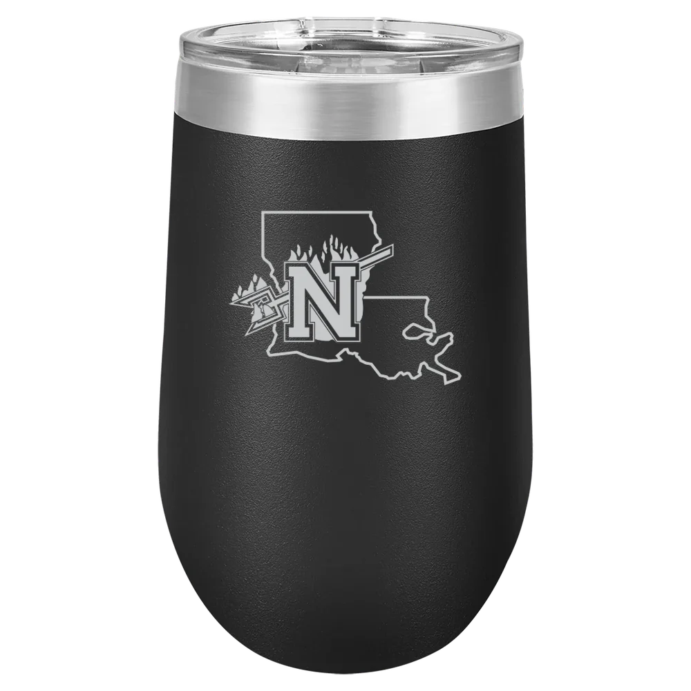 Northwestern State University Polar Camel 16 oz. Stemless Wine Tumbler