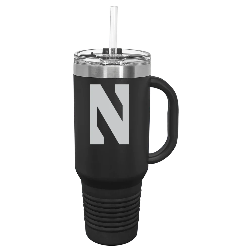 Northwestern University Polar Camel 40 oz. Travel Mug with Snap Lid & Straw
