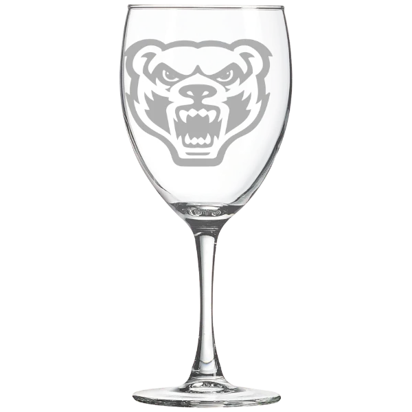 Oakland University Polar Camel 10 1/2 oz. Wine Glass