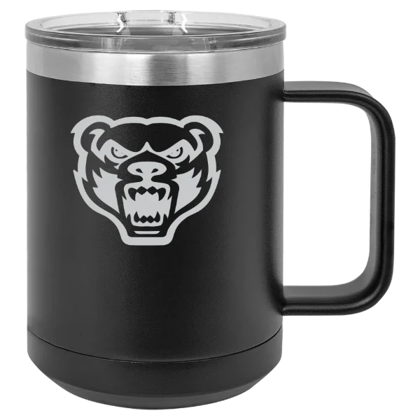 Oakland University Polar Camel 15 oz. Mug with Slider Lid