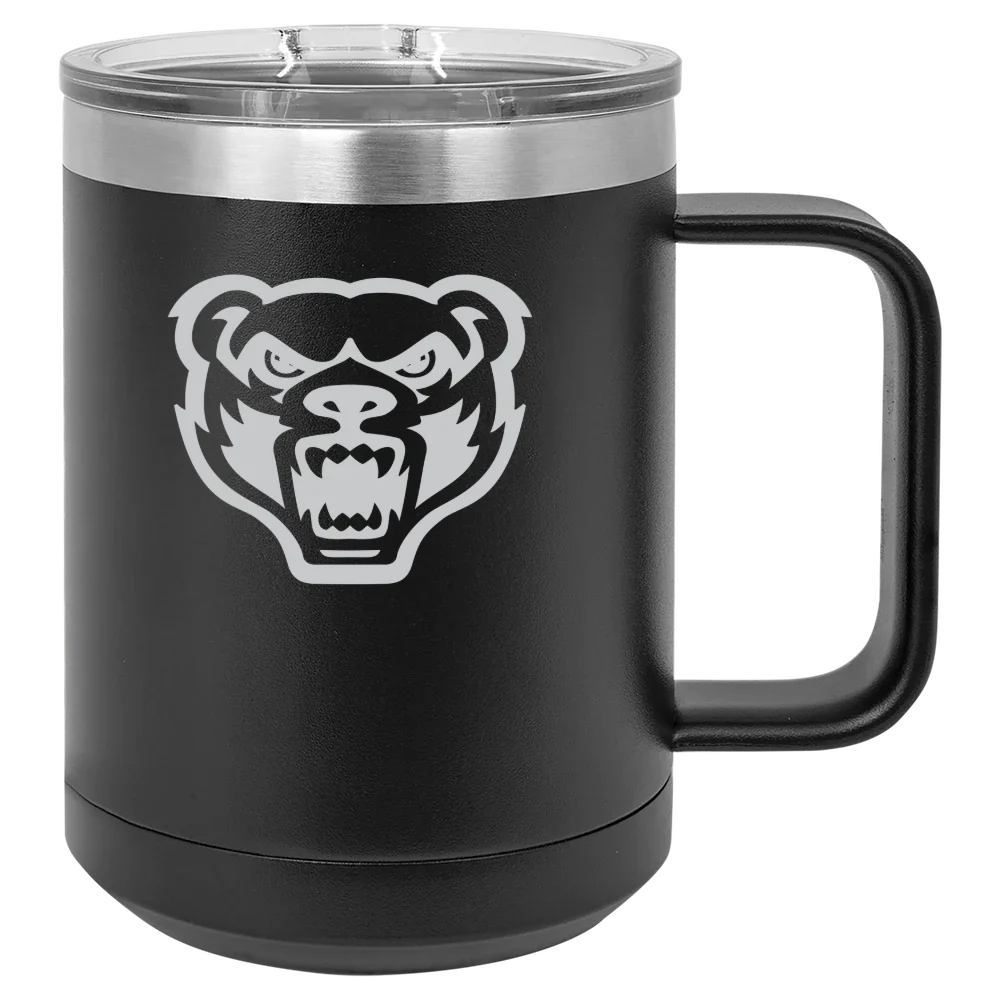 Oakland University Polar Camel 15 oz. Mug with Slider Lid