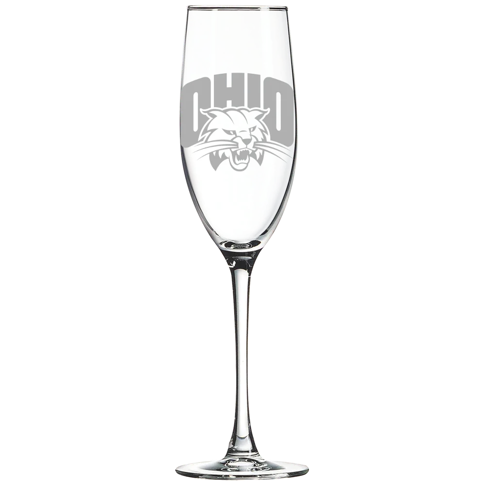 Ohio University Polar Camel 8 oz. Champagne Flute