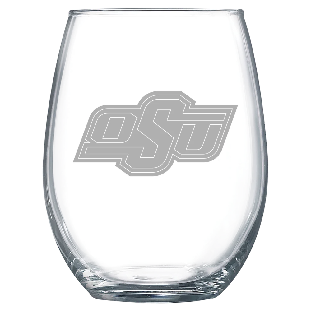 Oklahoma State University Polar Camel 15 oz. Stemless Wine Glass