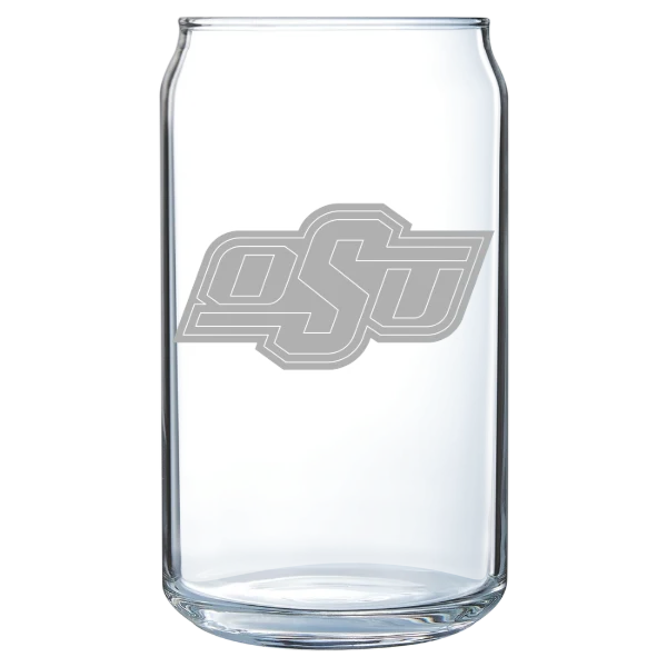 Oklahoma State University Polar Camel 16 oz. Can Glass