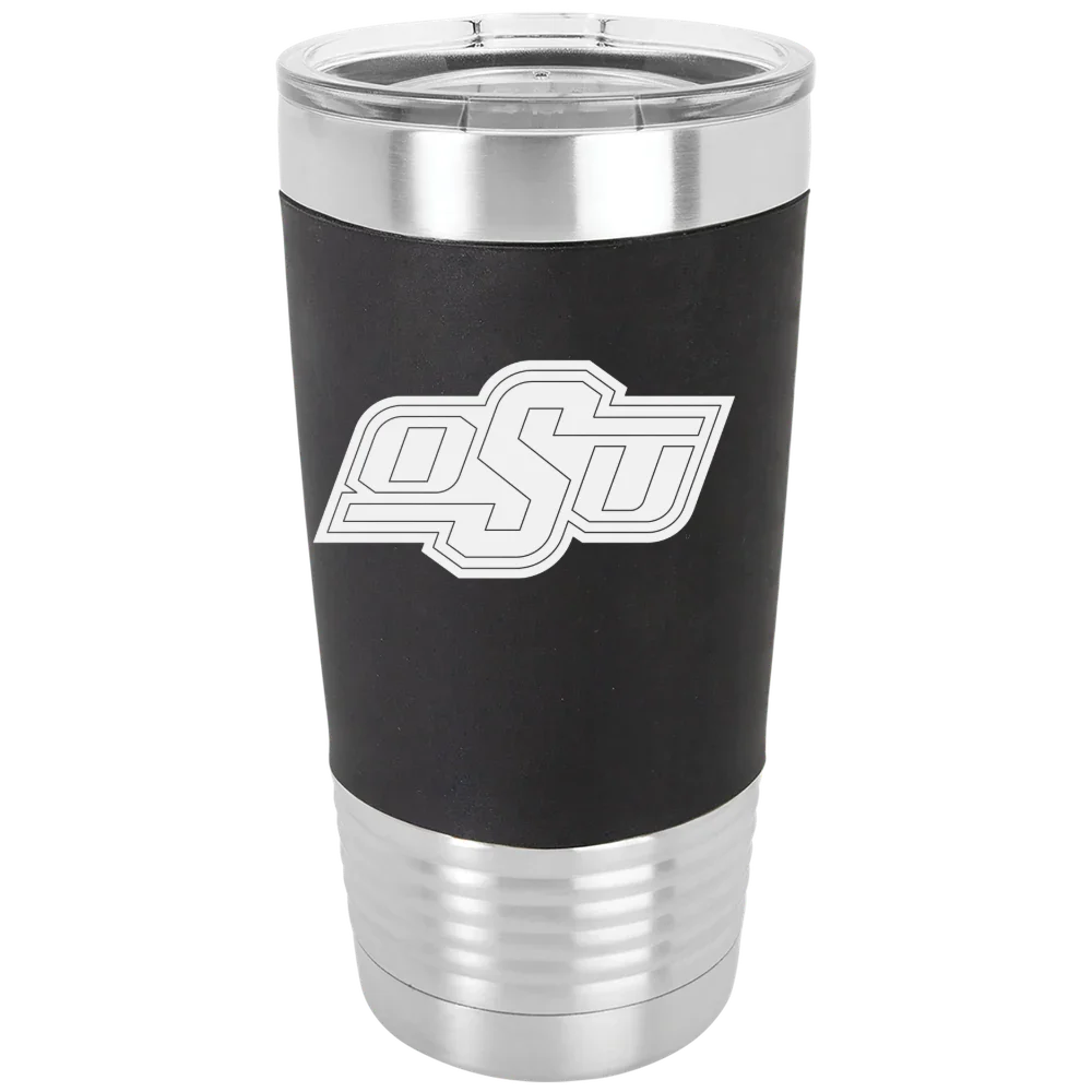 Oklahoma State University Polar Camel 20 oz. Silicone Grip Tumbler with Standard Lid