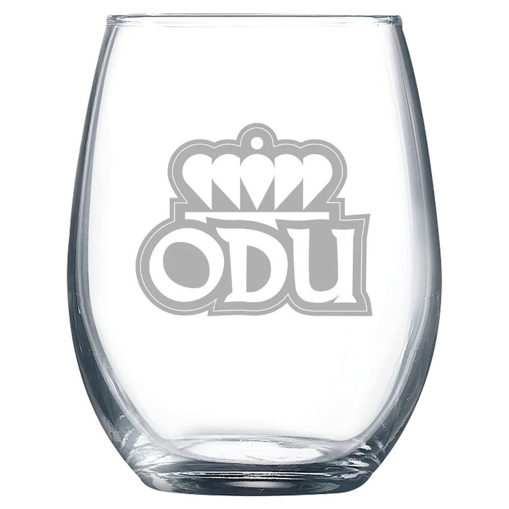 Old Dominion University Polar Camel 9 oz. Stemless Wine Glass